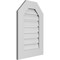 Ekena Millwork Octagonal Top Surface Mount PVC Gable Vent: Functional, w/ 3-1/2"W x 1"P Standard Frame, 18"W x 26"H GVPOT18X2601SF - alternate 2